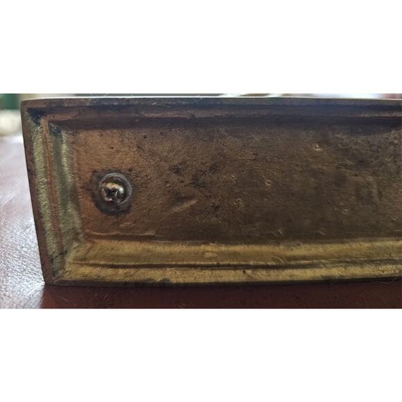 Vintage MCM Brass Ibex Or Ram Collectoble Decorative Figurine. 9" L x 8.5" tall. - Picture 10 of 13